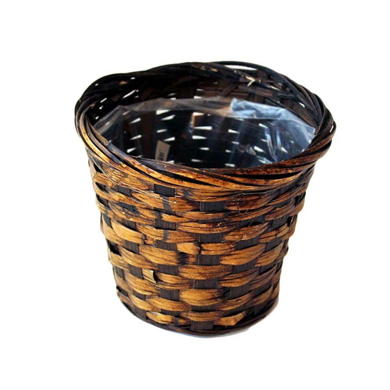 Round Brown Pot Cover Basket 6"                                       
