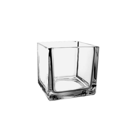 5" X 5" X 5" Square Vase Crystal 3065-06-09