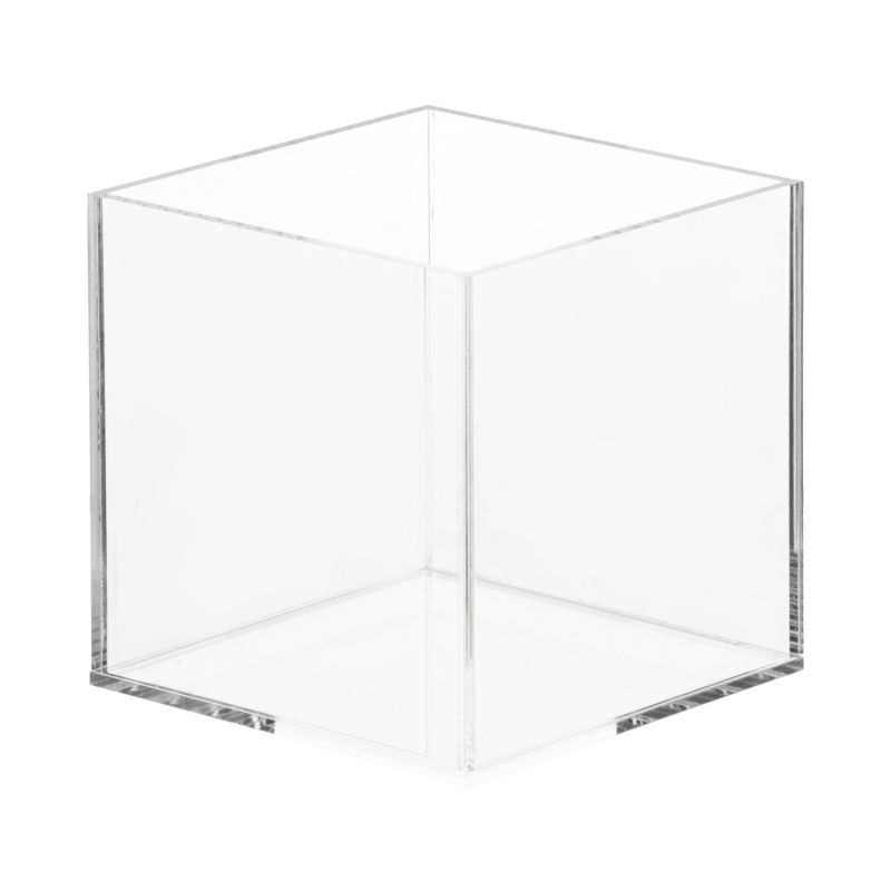 4X4x4 Cube Clear No Lip (18 Vases) 7-444Gls/1Cl                       
